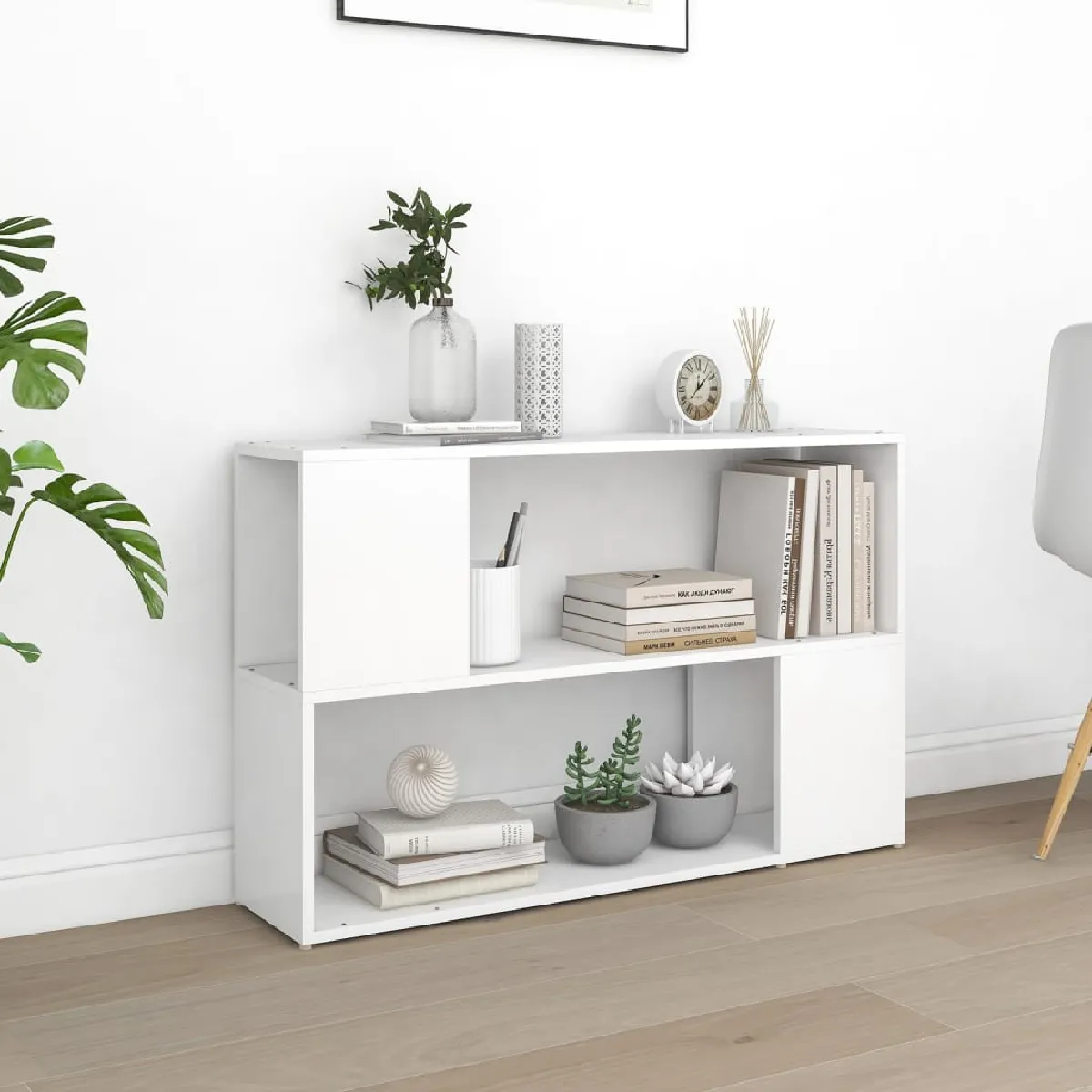 Vidaxl Bibliothèque Blanc 63 cm