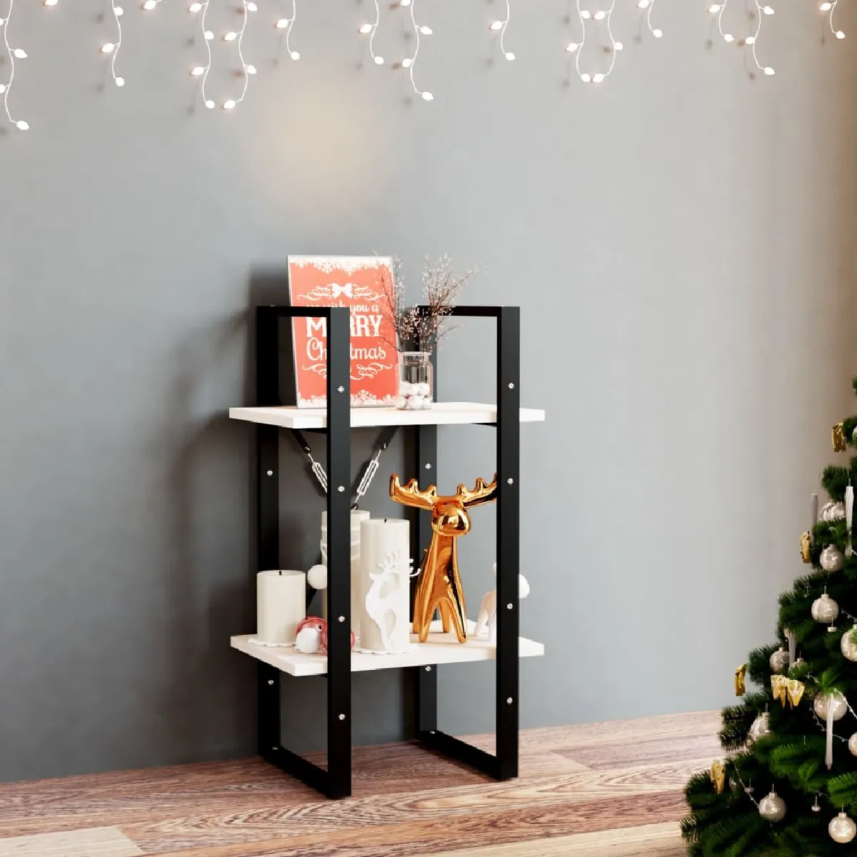 vidaXL Bibliothèque à 2 niveaux 40x30x70 cm - vue 2