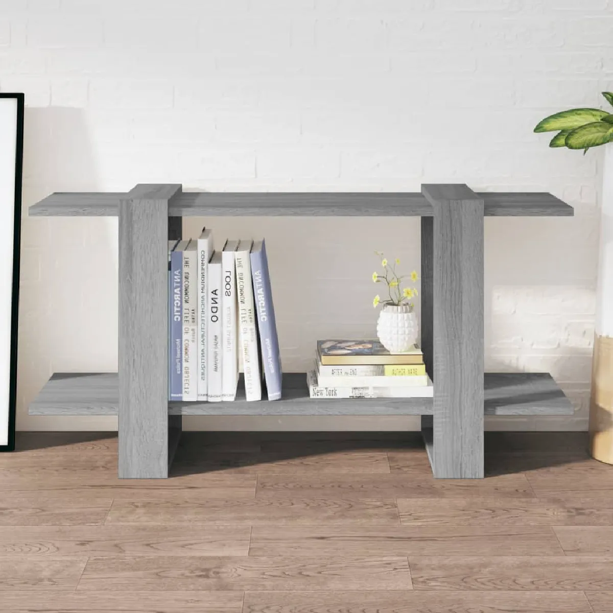 Vidaxl Bibliothèque Sonoma gris 100x30x51 cm Bois d'ingénierie