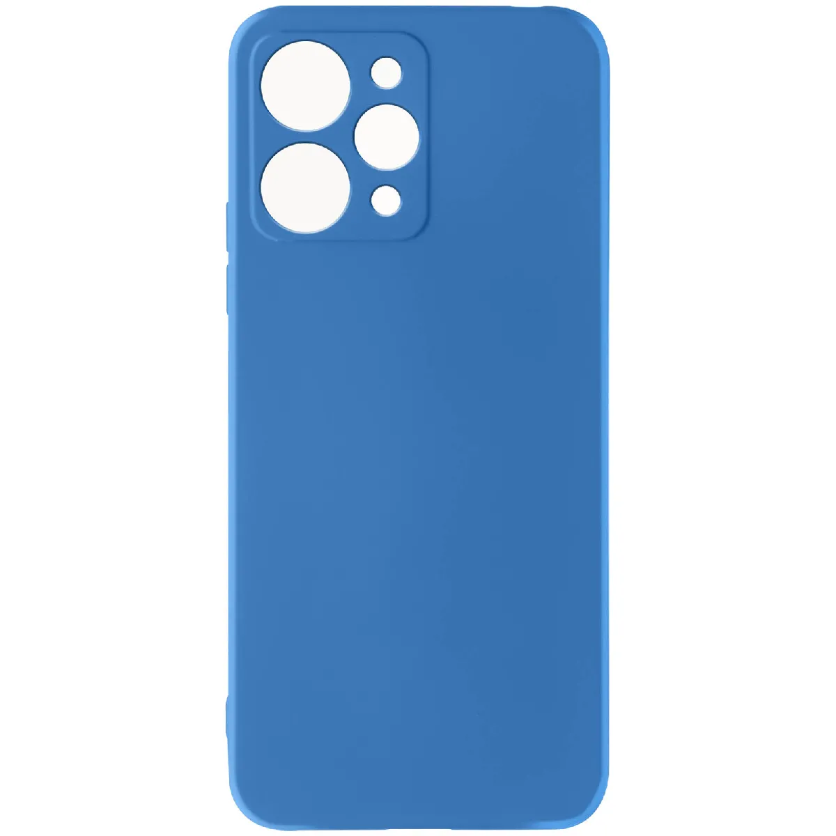 Avizar Bleu Coque Pour Xiaomi Redmi 12 Semi-Rigide Soft-Touch Fast Cover