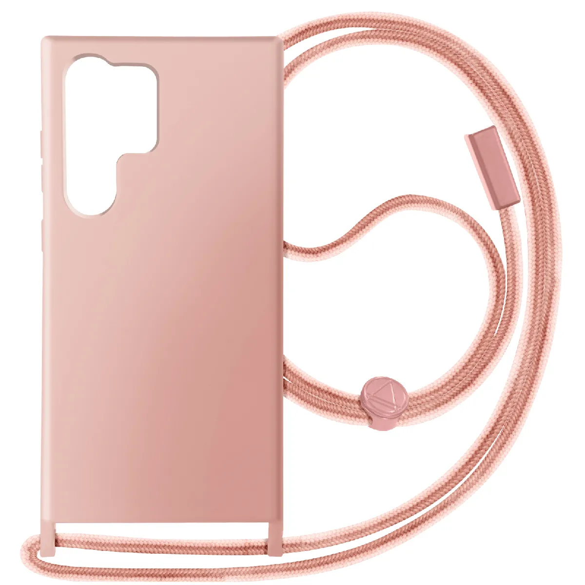 Avizar Rose/Clair Coque Cordon Semi-Rigide Pour Samsung Galaxy S24 Ultra