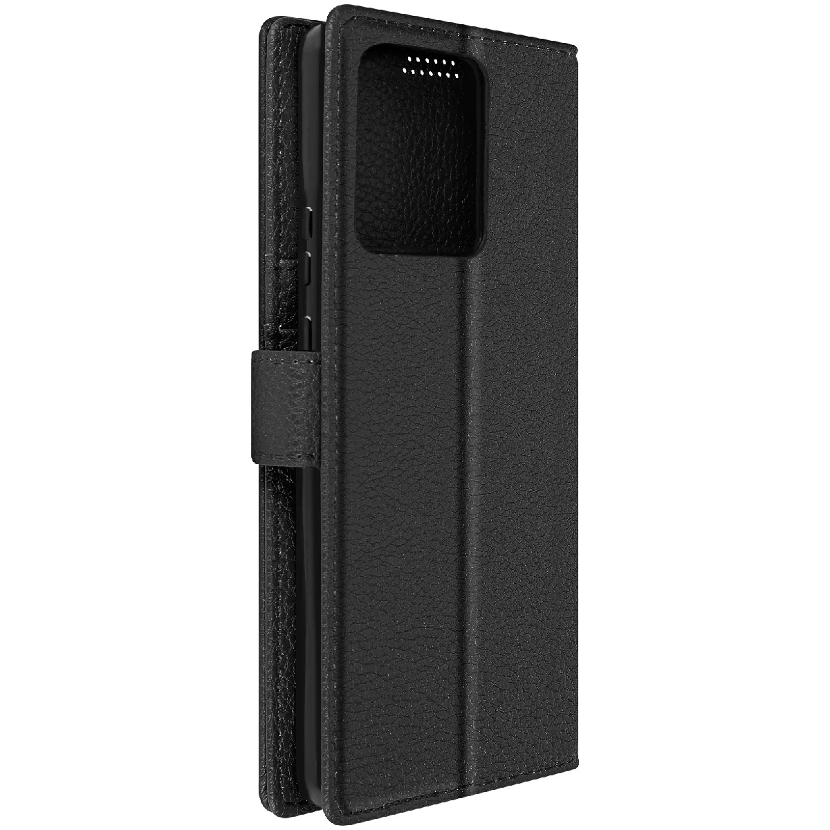 Avizar Noir Étui Pour Motorola Edge 40 Neo Clapet Portefeuille Support Vidéo