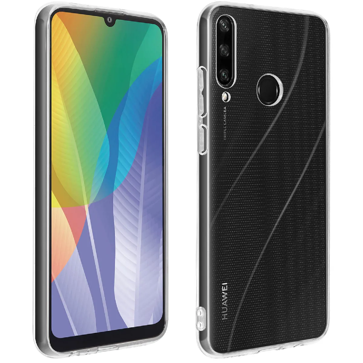 Avizar Coque Huawei Y6p Silicone Gel Flexible Ultra-Fine Transparent