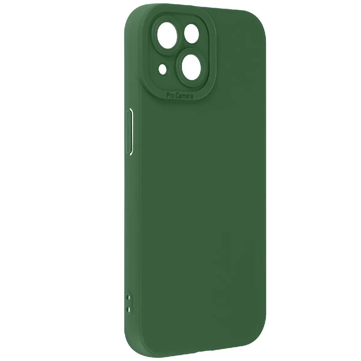 Avizar Vert Coque Pour Iphone 15 Plus Silicone Mat Protection Caméra
