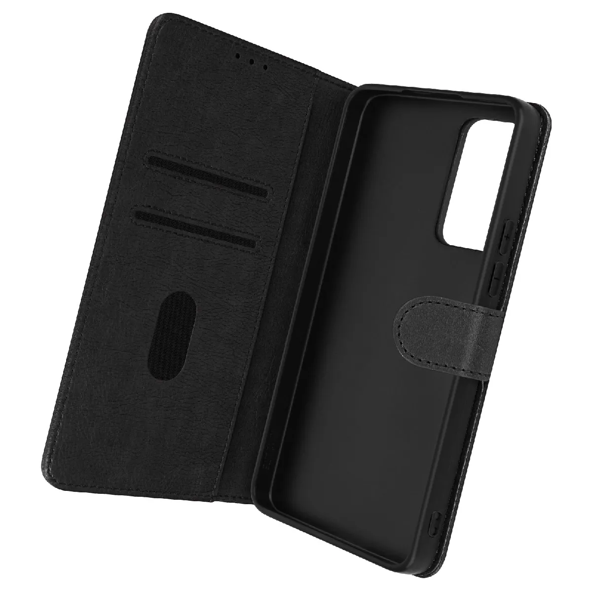 Avizar Noir Housse Xiaomi 12 Lite Clapet Portefeuille