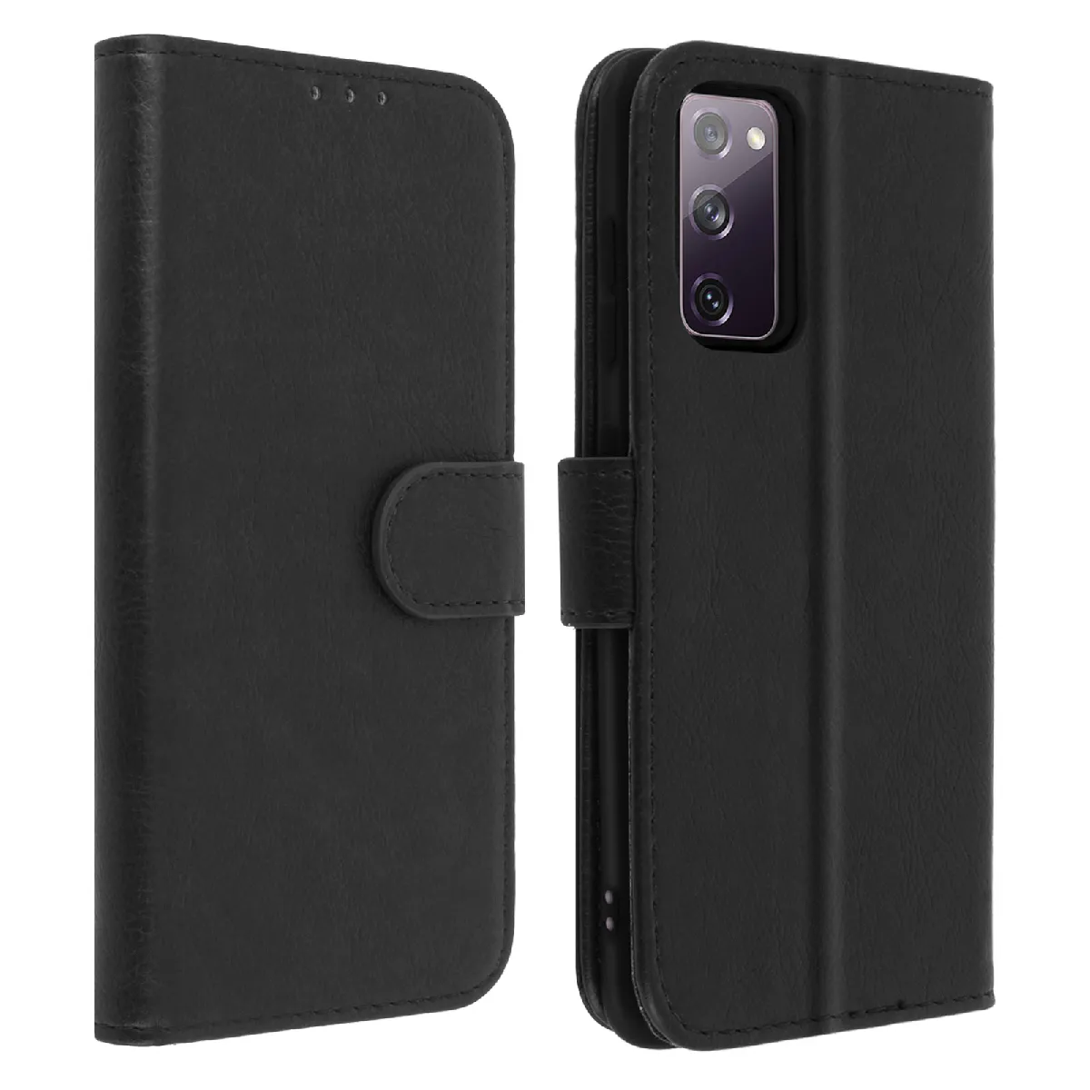 Avizar Noir Étui Pour Samsung Galaxy S20 Fe Housse Intégrale Porte-Carte Fonction Support
