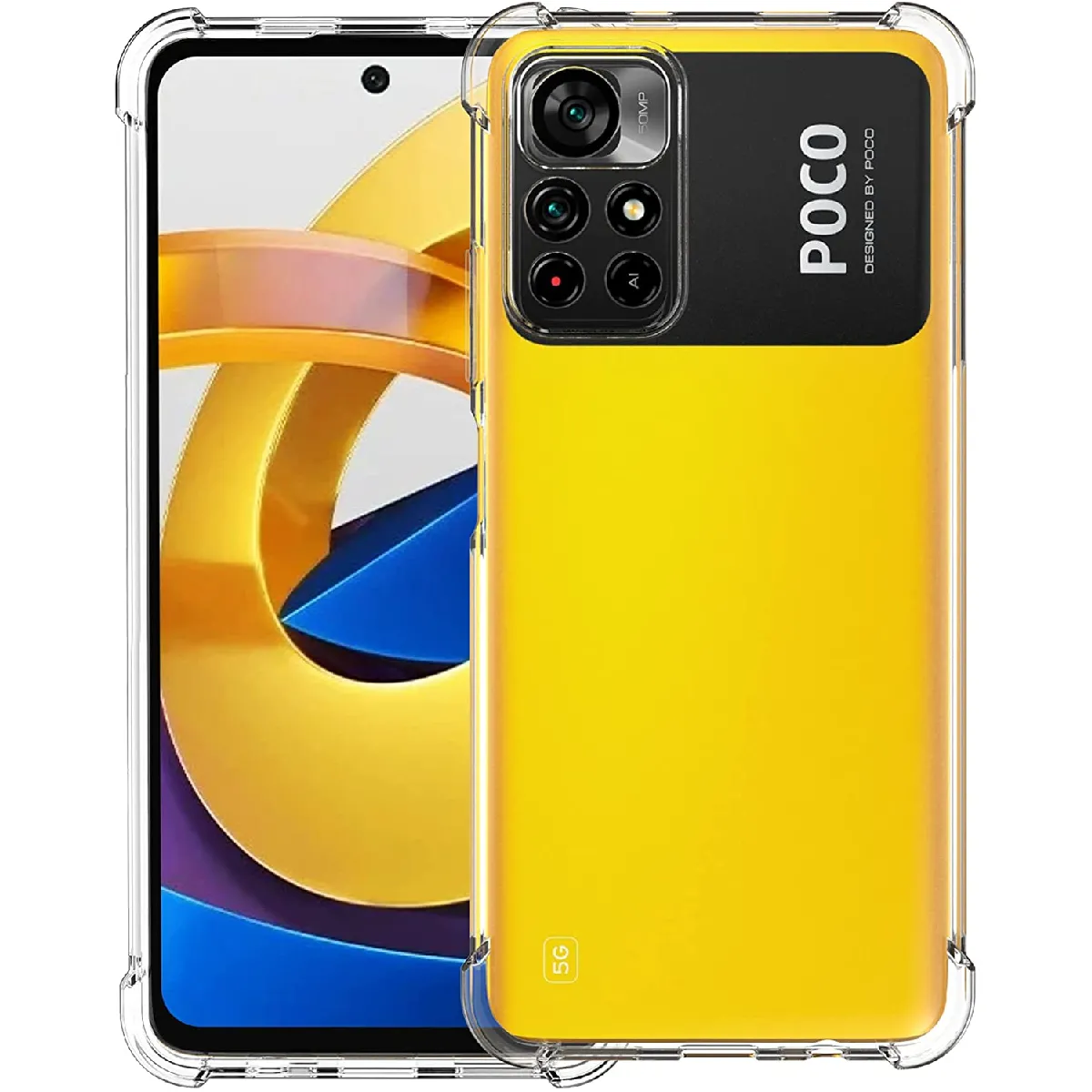 Xeptio Coque Xiaomi Poco M4 Pro 5G - Transparent