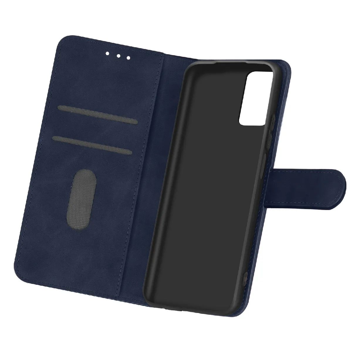 Avizar Bleu Étui Pour Samsung Galaxy A32 Clapet Portefeuille Support Vidéo Nuit