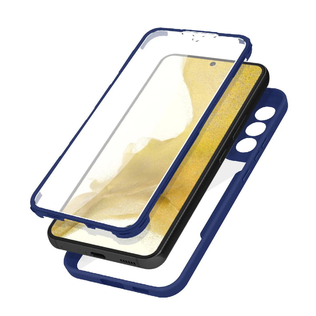 AVIZAR  Coque Samsung Galaxy S22 Plus - Bleu
