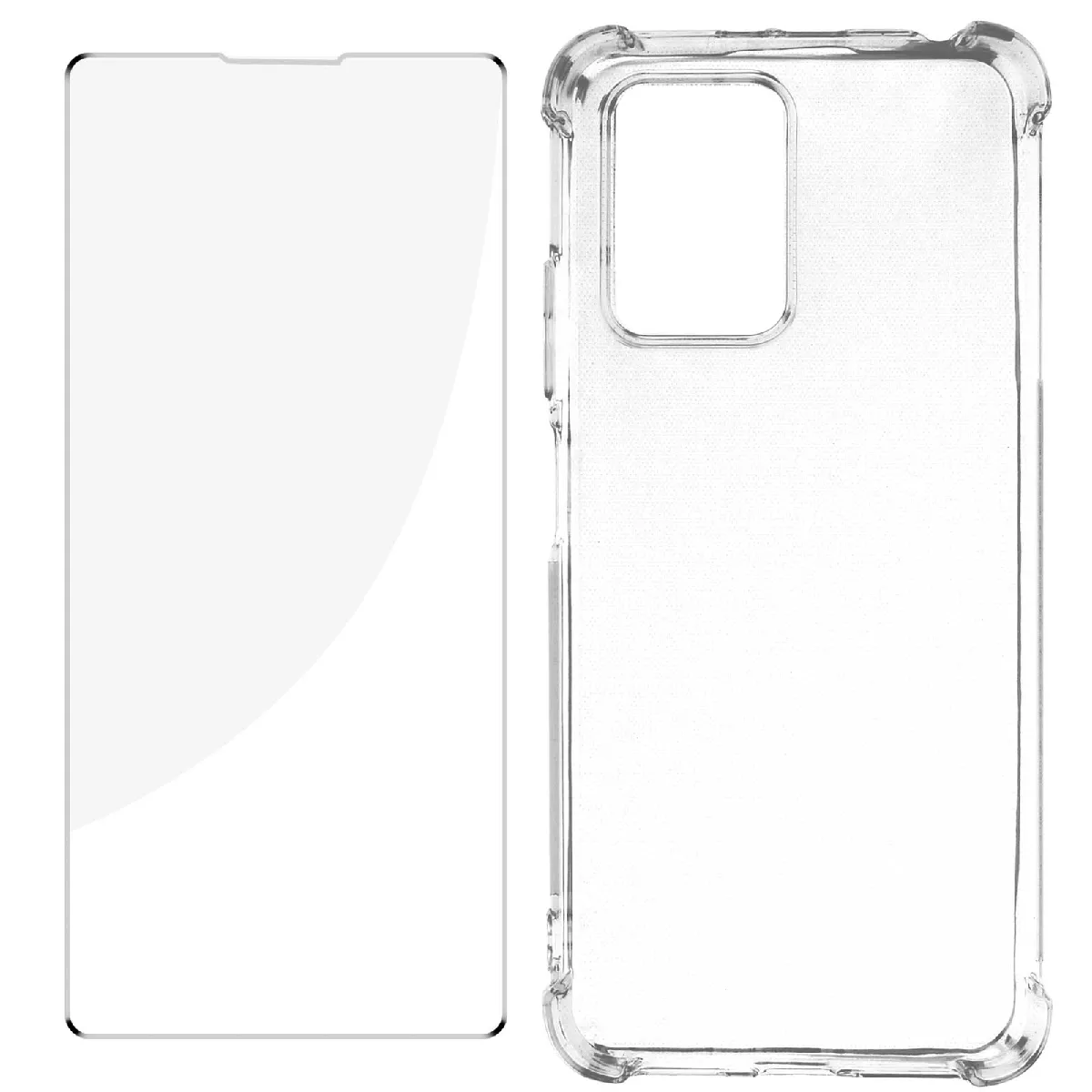 Avizar Pack Protection Poco X4 Gt Coque Renforcée + Verre Trempé Transparent