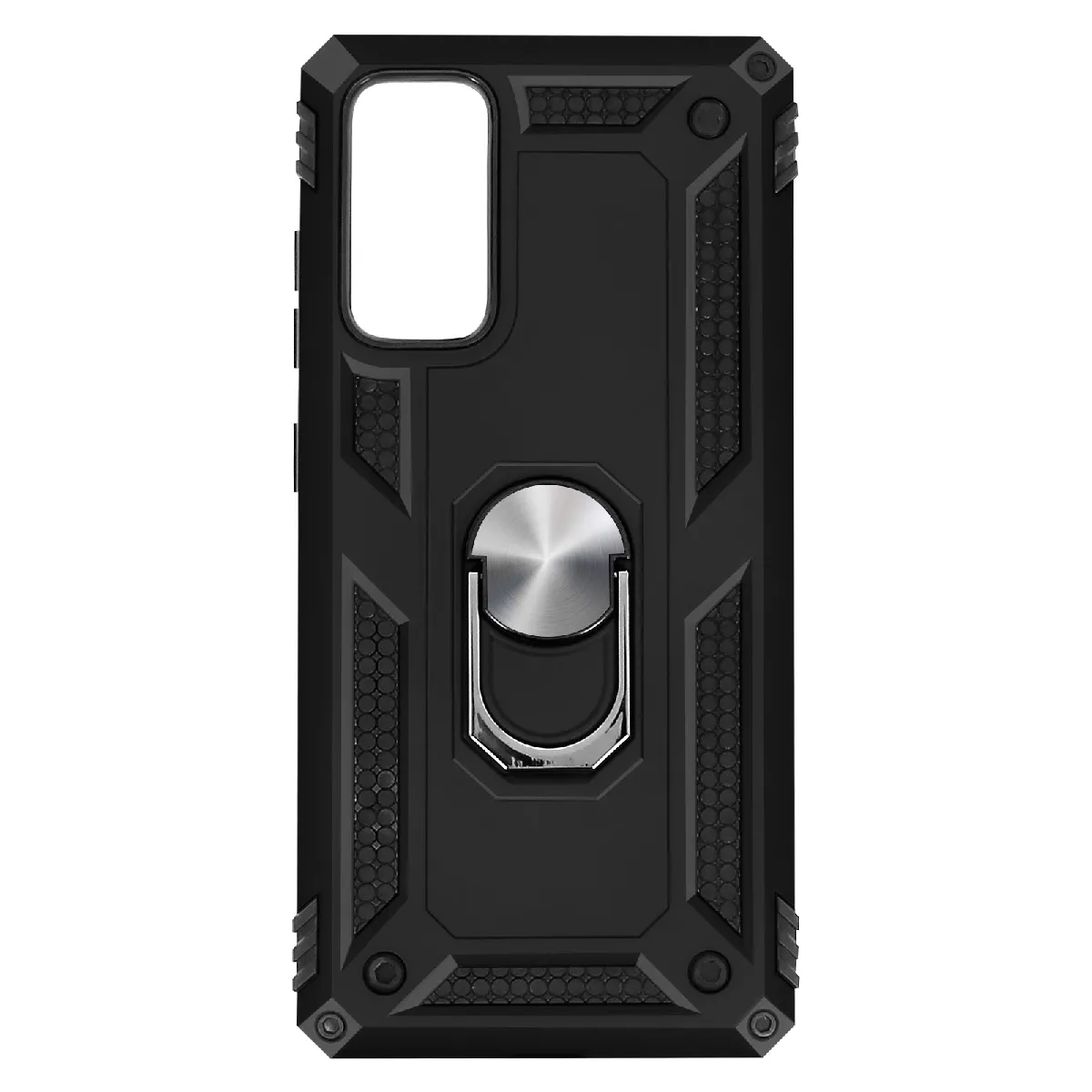 Avizar Noir Coque Pour Samsung Galaxy S20 Fe Antichoc Bi-Matière Bague Support Vidéo