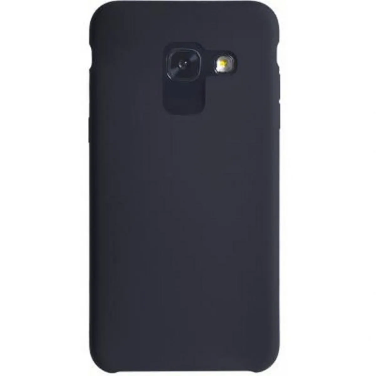Bigben Noir Connected Coque Pour Galaxy A8 2018 Rigide En Silicone Soft Touch