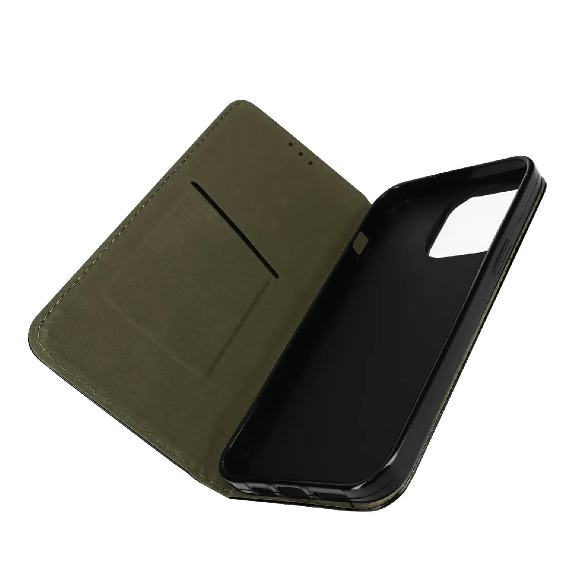 Avizar Noir Housse Iphone 14 Pro Porte-Carte Fonction Support Vidéo Clapet Magnétique