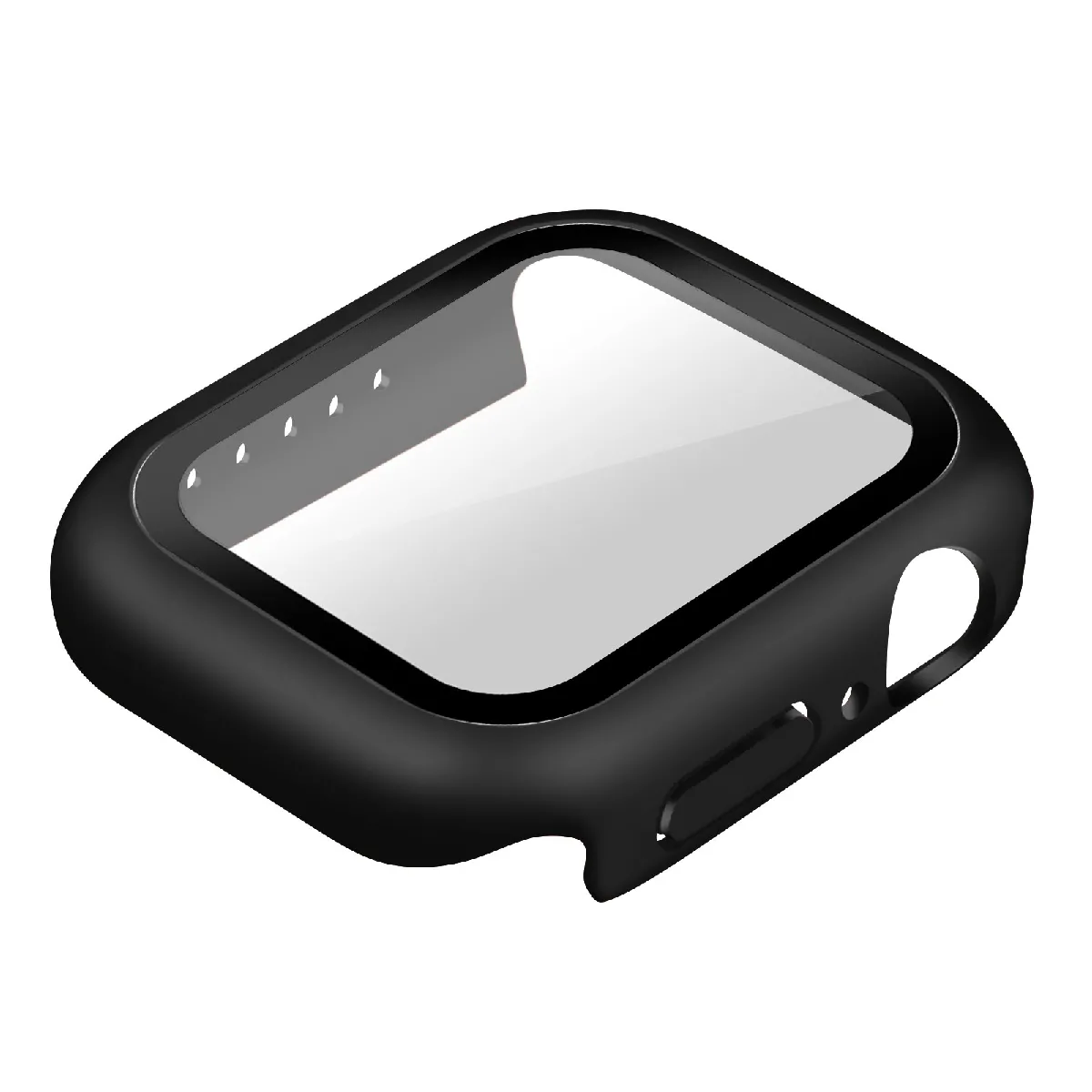 Avizar Noir Coque Apple Watch Serie 7 (41Mm) Rigide Ultra-Fine Vitre De Protection