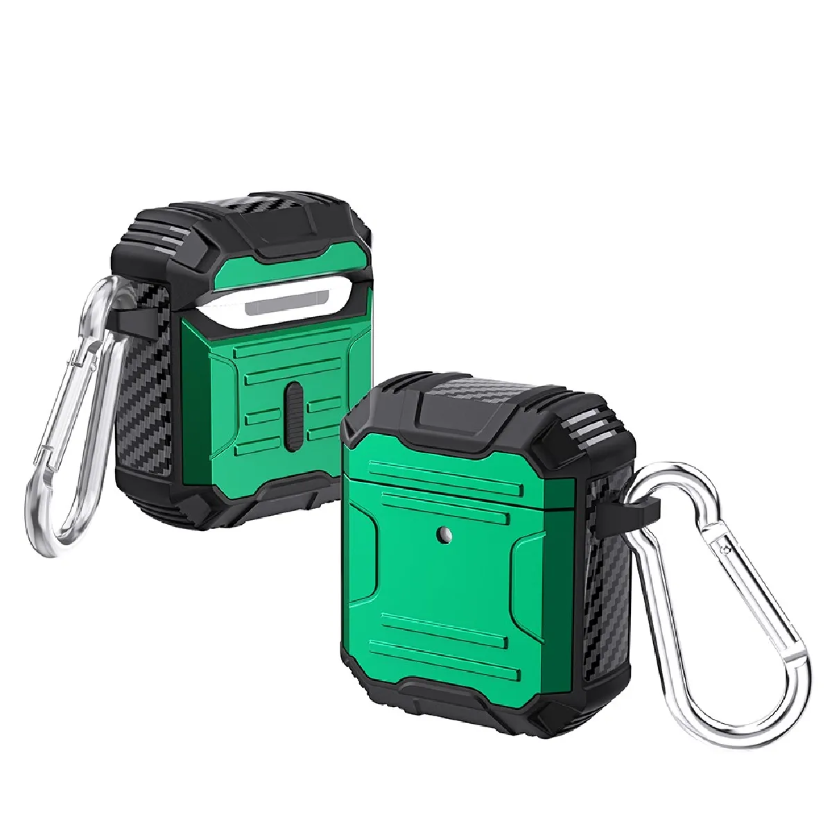 Générique Vert Étui Tpu Antichoc Avec Porte-Clés Pour Airpods
