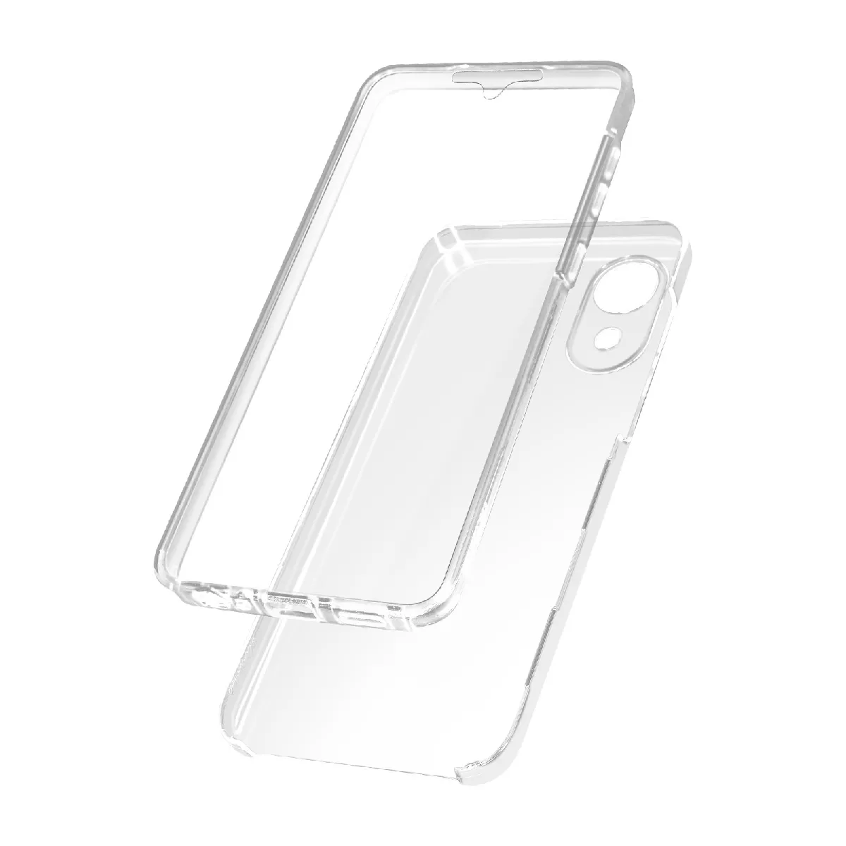 Avizar Coque Intégrale Galaxy A03 Core Arrière Rigide Et Avant Souple Transparent