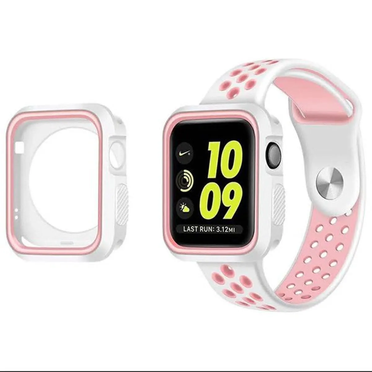 Phonecare Kit Coque + Bracelet SportStyle - Blanc/Rose