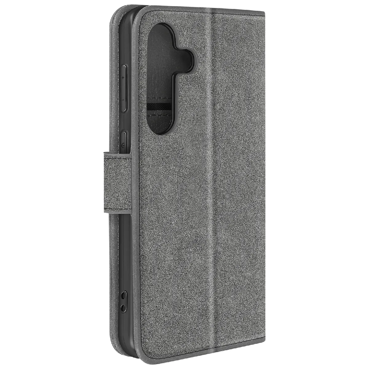 Avizar Gris Étui Pour Samsung S24 Et S25 Portefeuille Et Support Vidéo