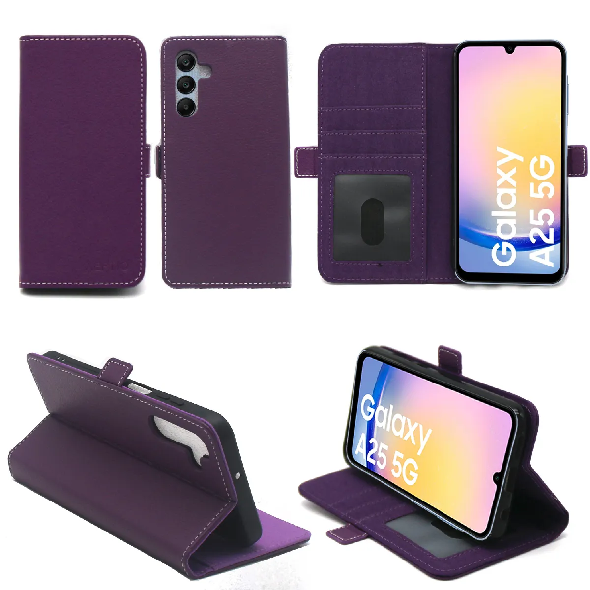 Xeptio Noir Samsung Galaxy A25 5G Coque Brossée E - Neuf - Image 2