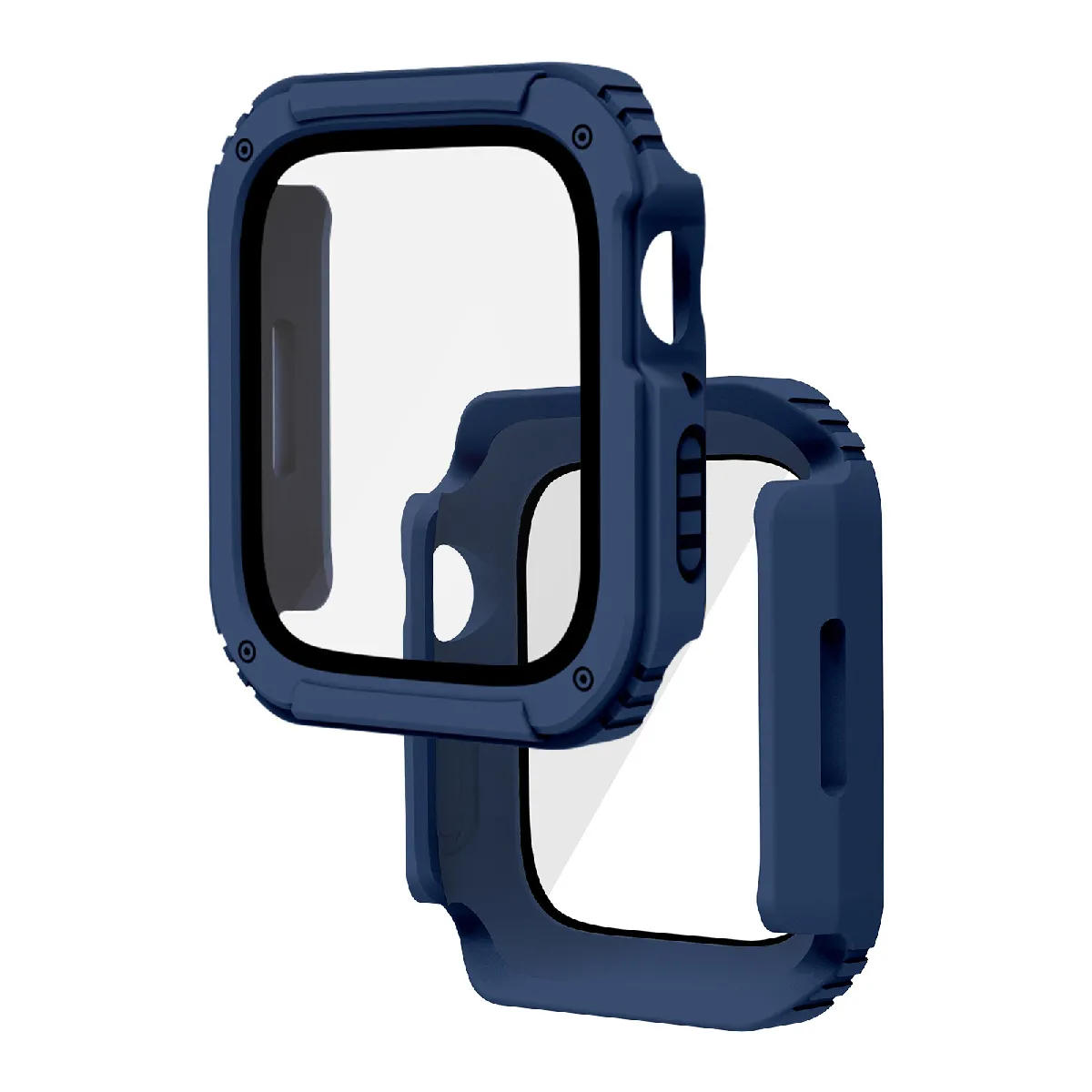 Avizar Bleu Protection Intégrale Verre Trempé Apple Watch Series 8 / 7 41Mm Nuit