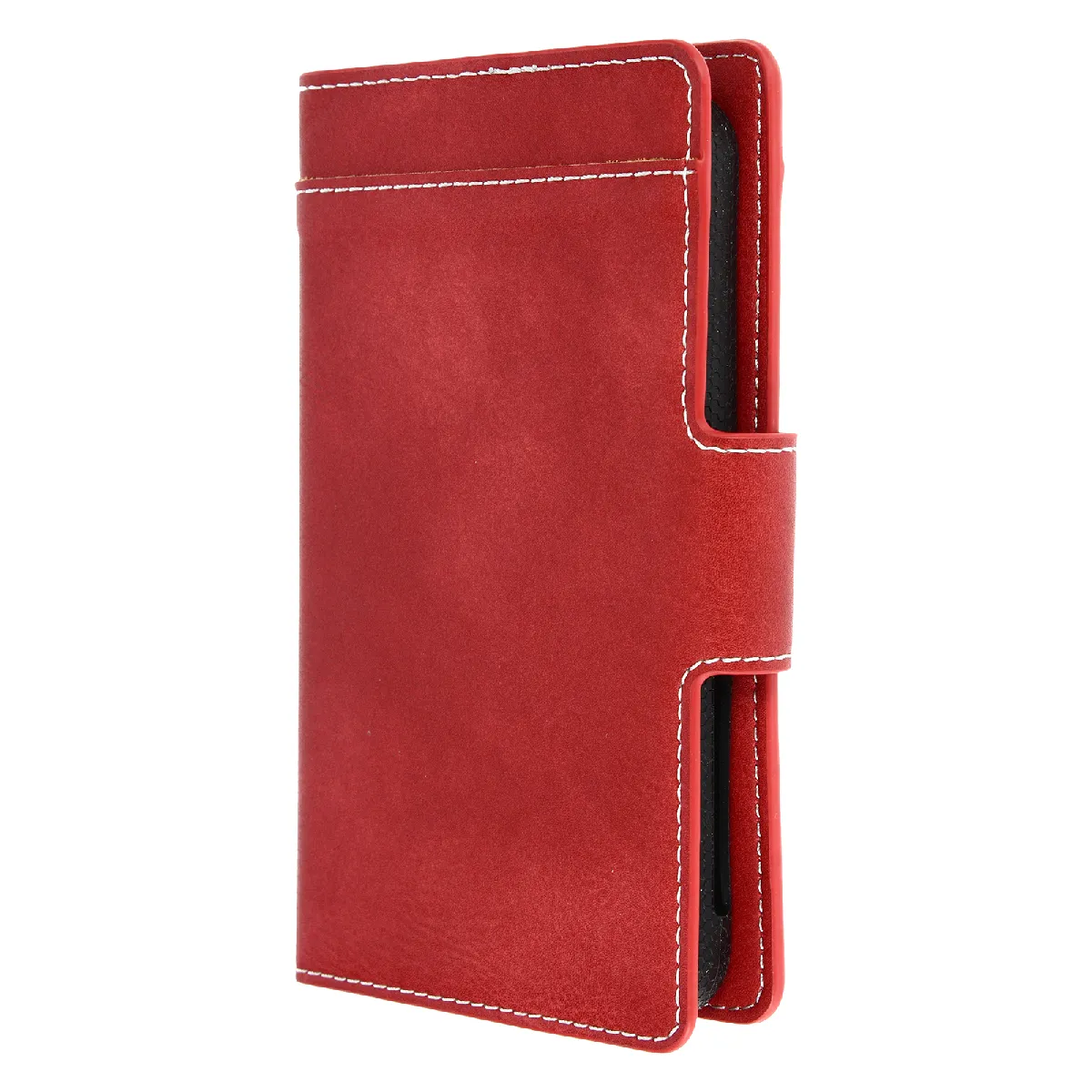 Avizar Rouge Housse Pour Smartphone 5.5 À 6 Pouces Universelle Porte-Cartes Fonction Slide