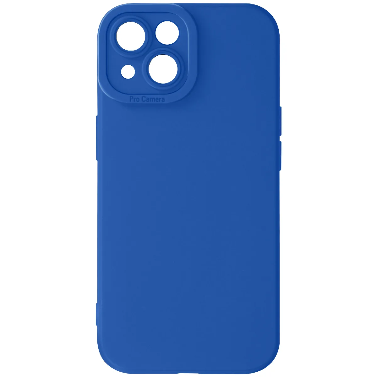 Avizar Bleu Coque Pour Iphone 13 Silicone Mat Protection Caméra