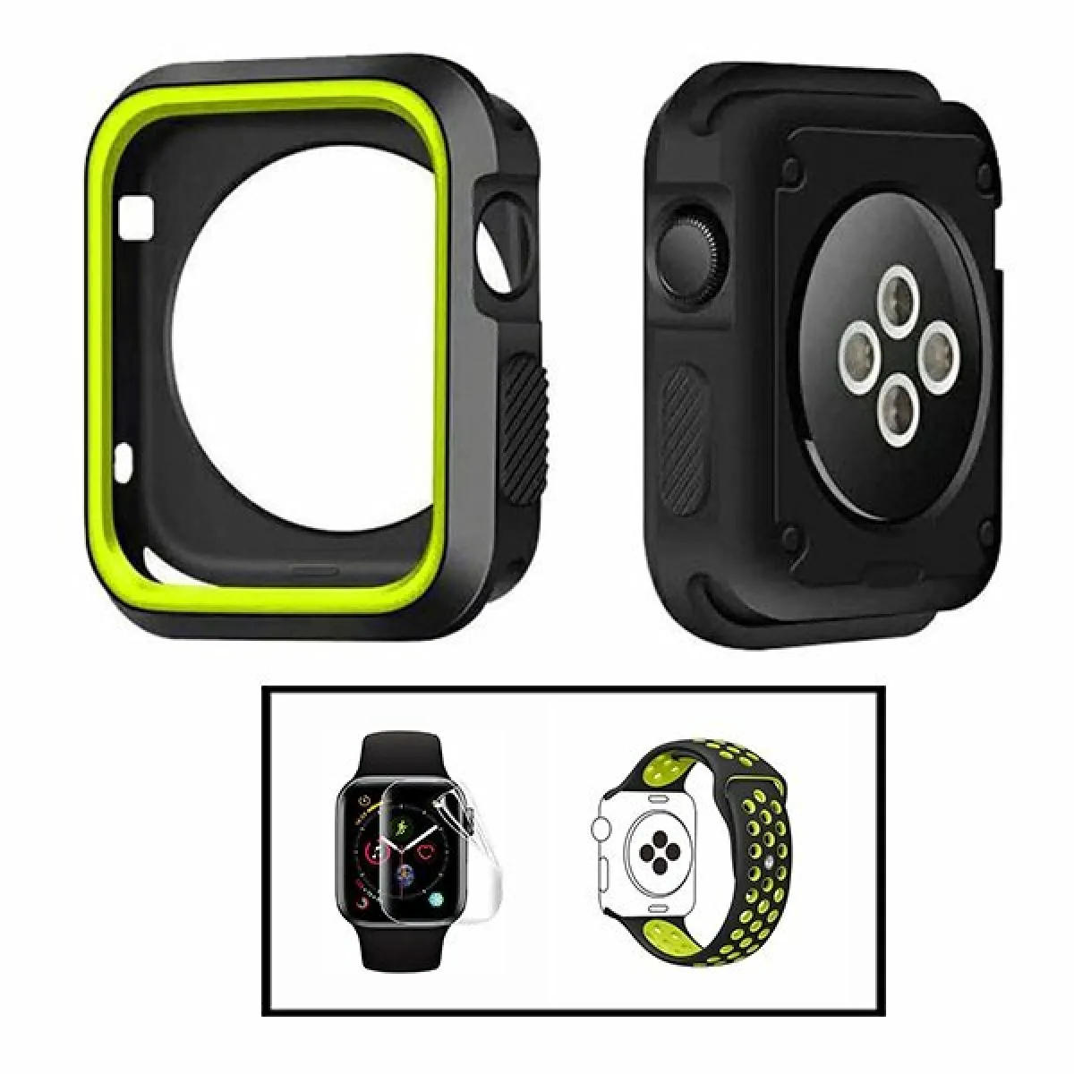 Phonecare Coque Militaire + Bracelet + Film Hydrogel