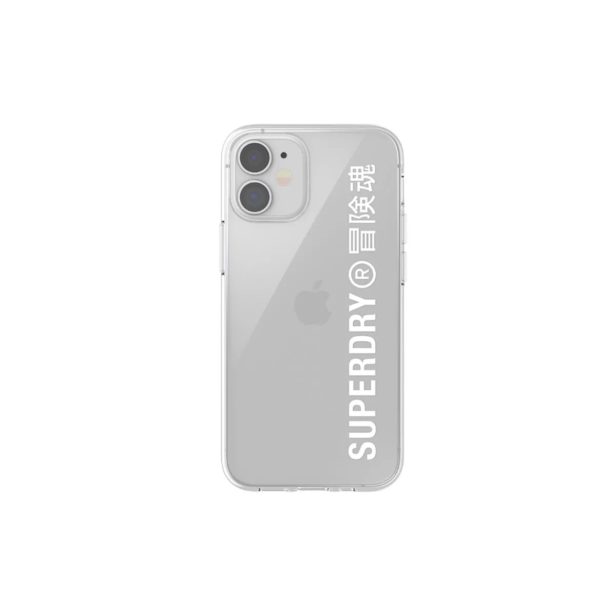 Superdry Blanc Coque Pour Apple Iphone 12 Mini Collection Snap Case Clear En Tpu