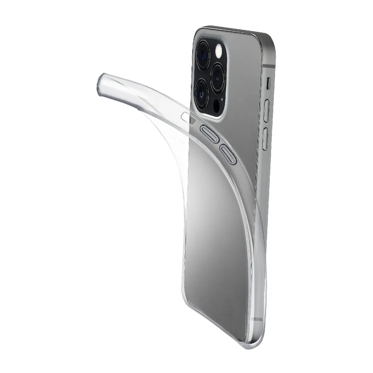 Cellular Line Coque En Plastique Fine Pour Apple Iphone 15 Pro - Transparent