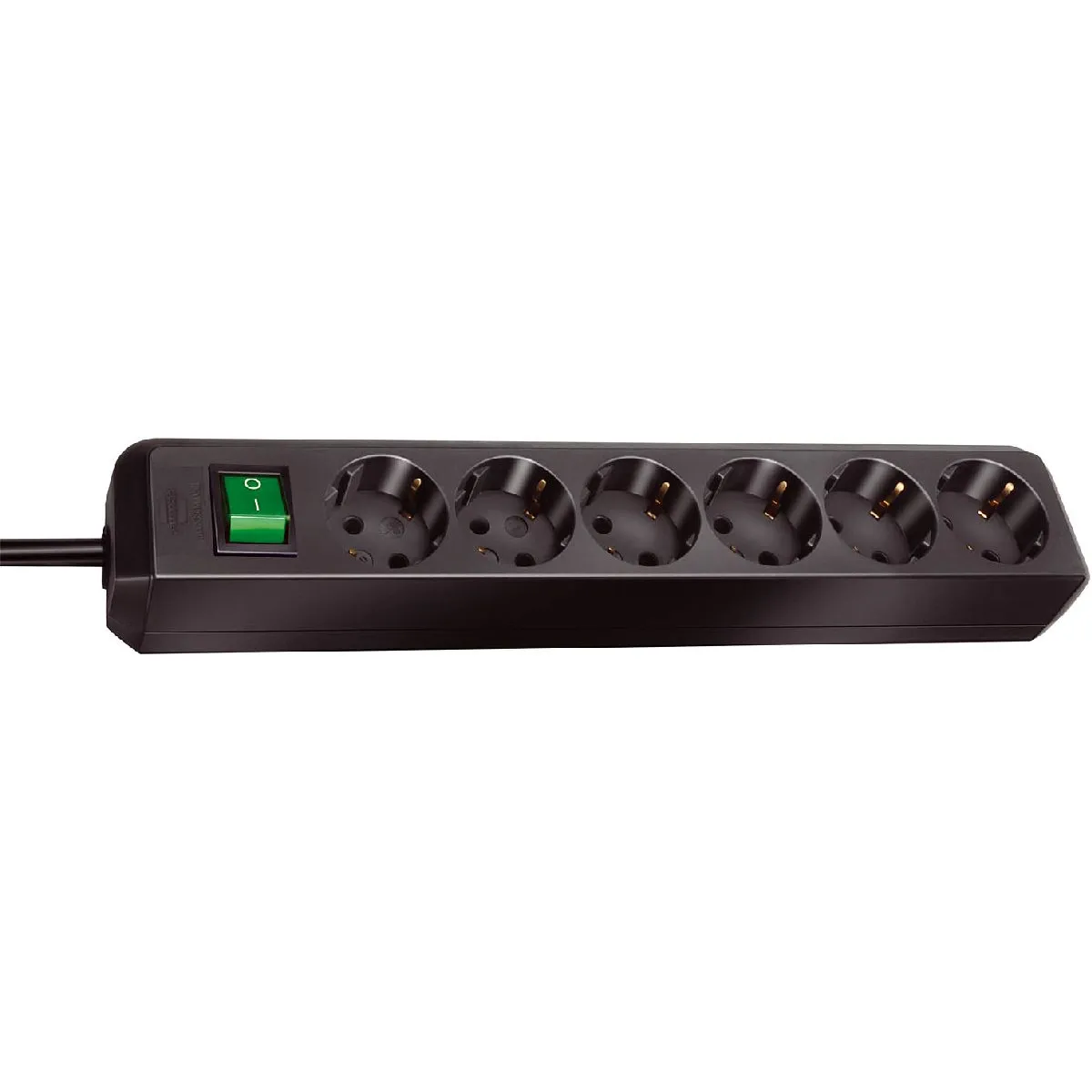 Brennenstuhl Noir Eco-Line 6 Prises