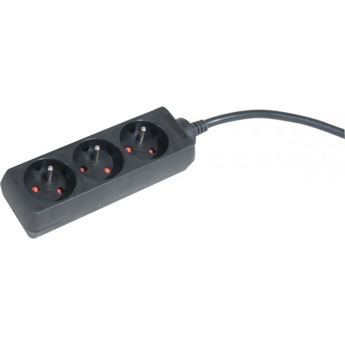 Dexlan Noir Multiprise 3 Prises