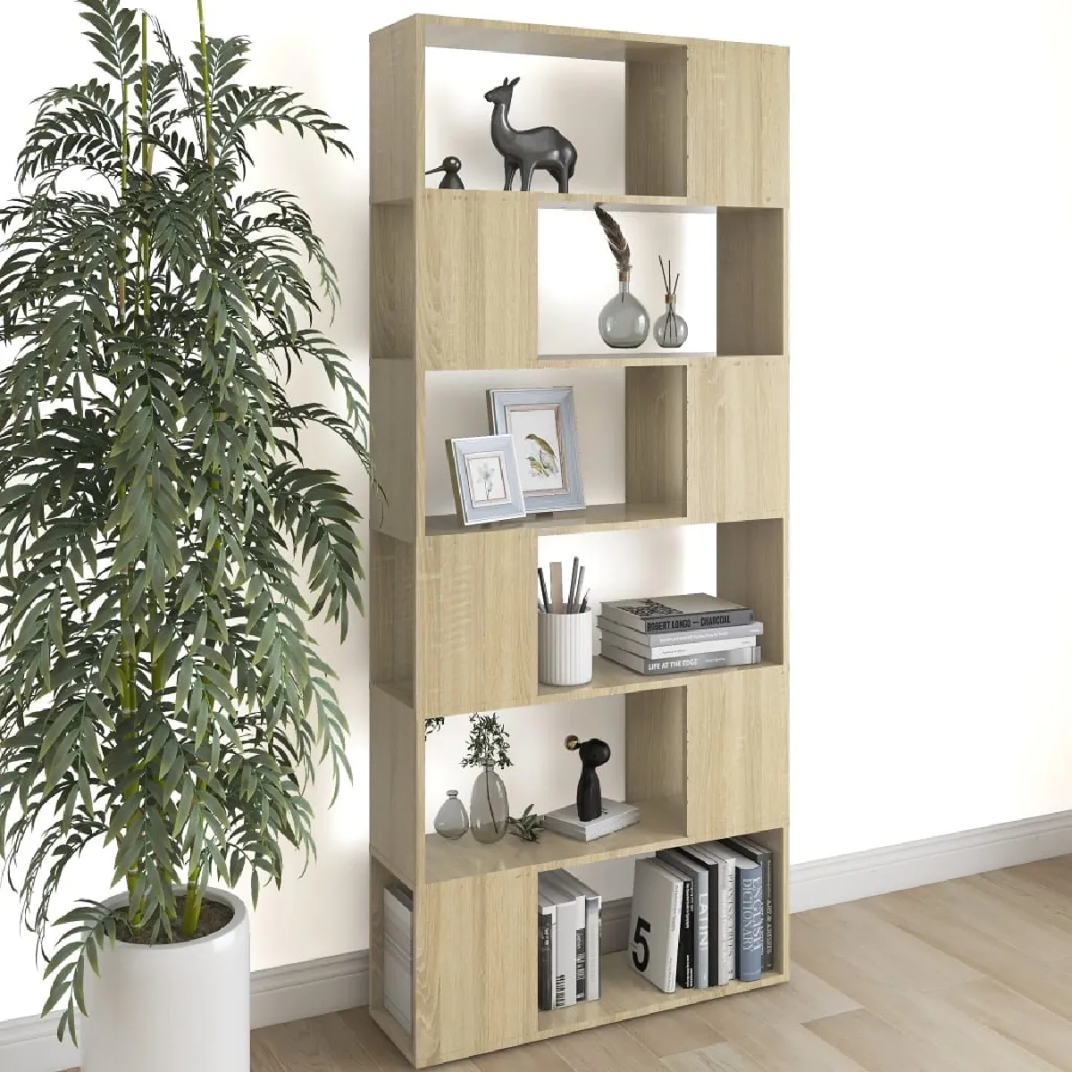 Vidaxl Bibliothèque/Séparateur de pièce 80x24x186 cm - Chêne sonoma