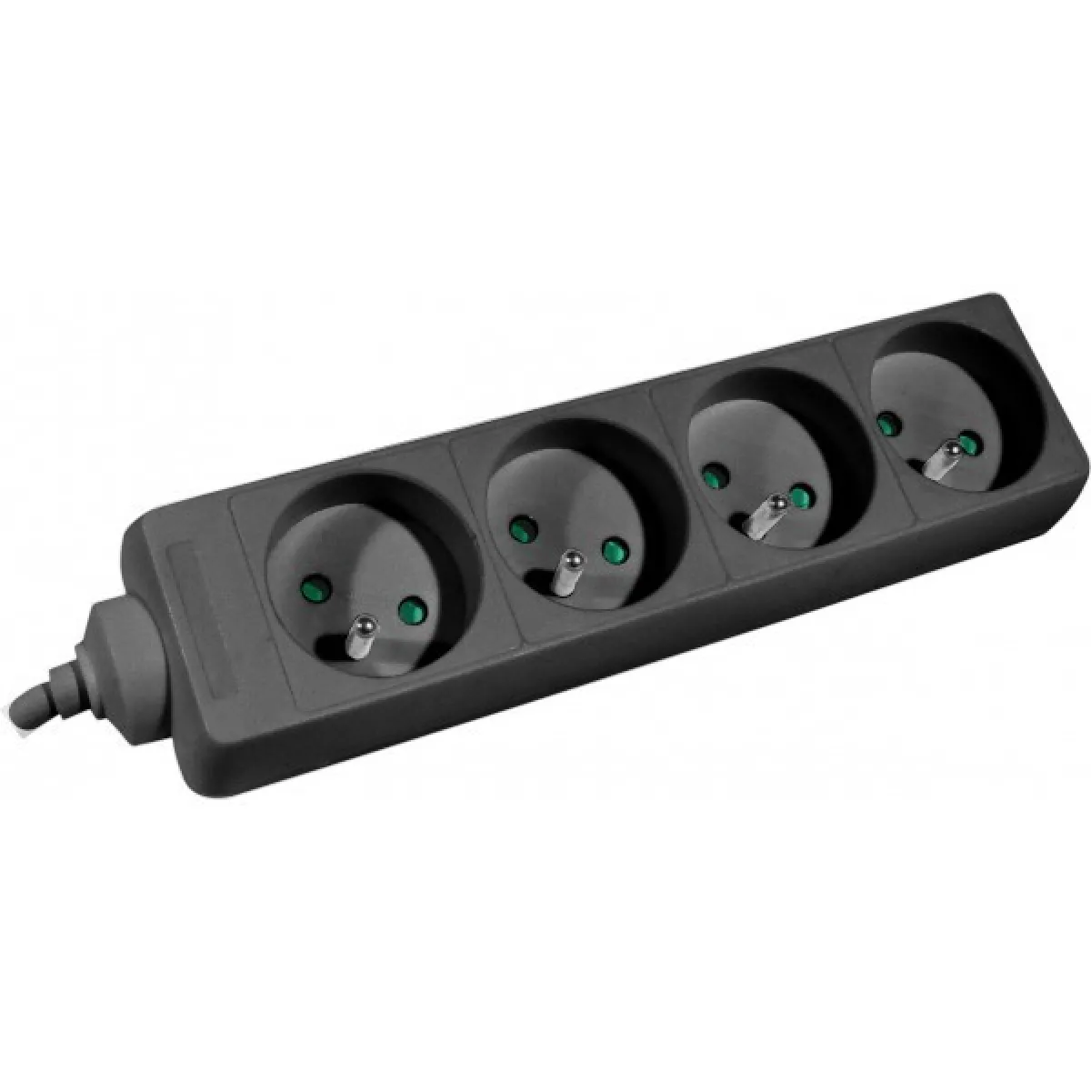 Abi Diffusion Noir Dexlan Multiprise 4 Prises