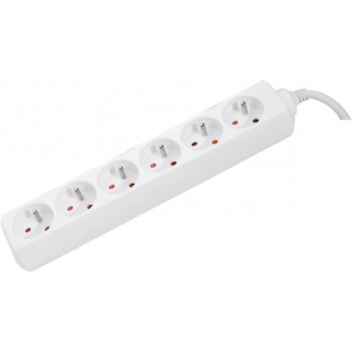 Abi Diffusion Blanc Dexlan Multiprise 6 Prises
