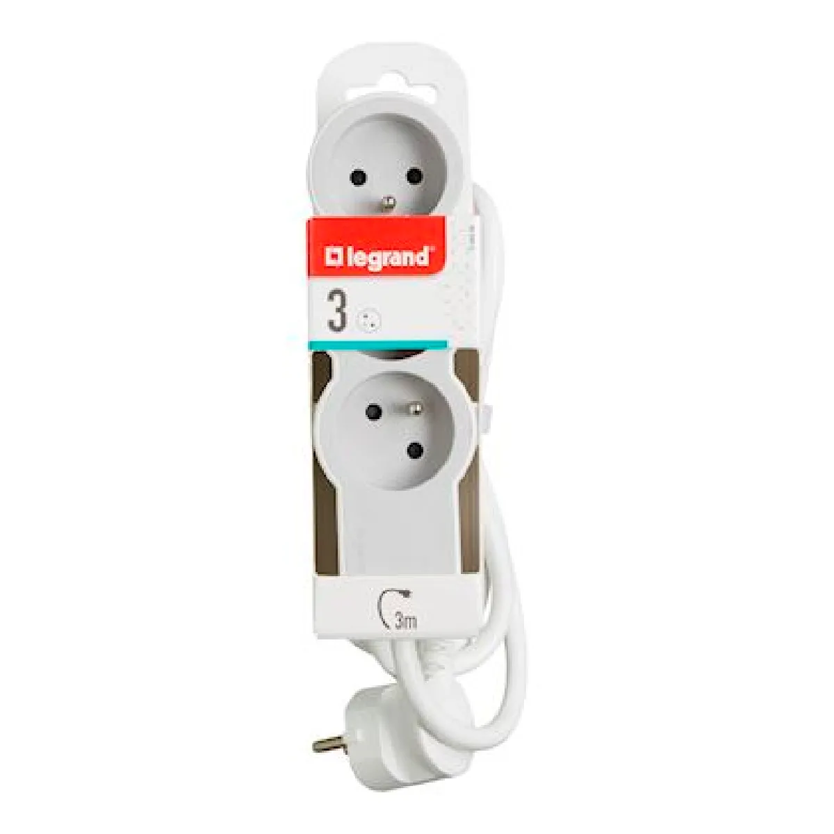 Legrand Multiprise 3 Prises 2P+T - 3 M