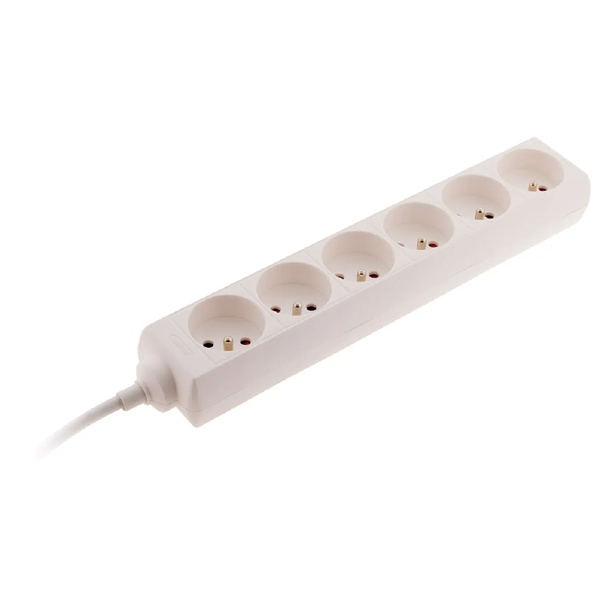Zenitech Blanc - Bloc Multiprise 6 Prises 2P+T 16A - Image 2