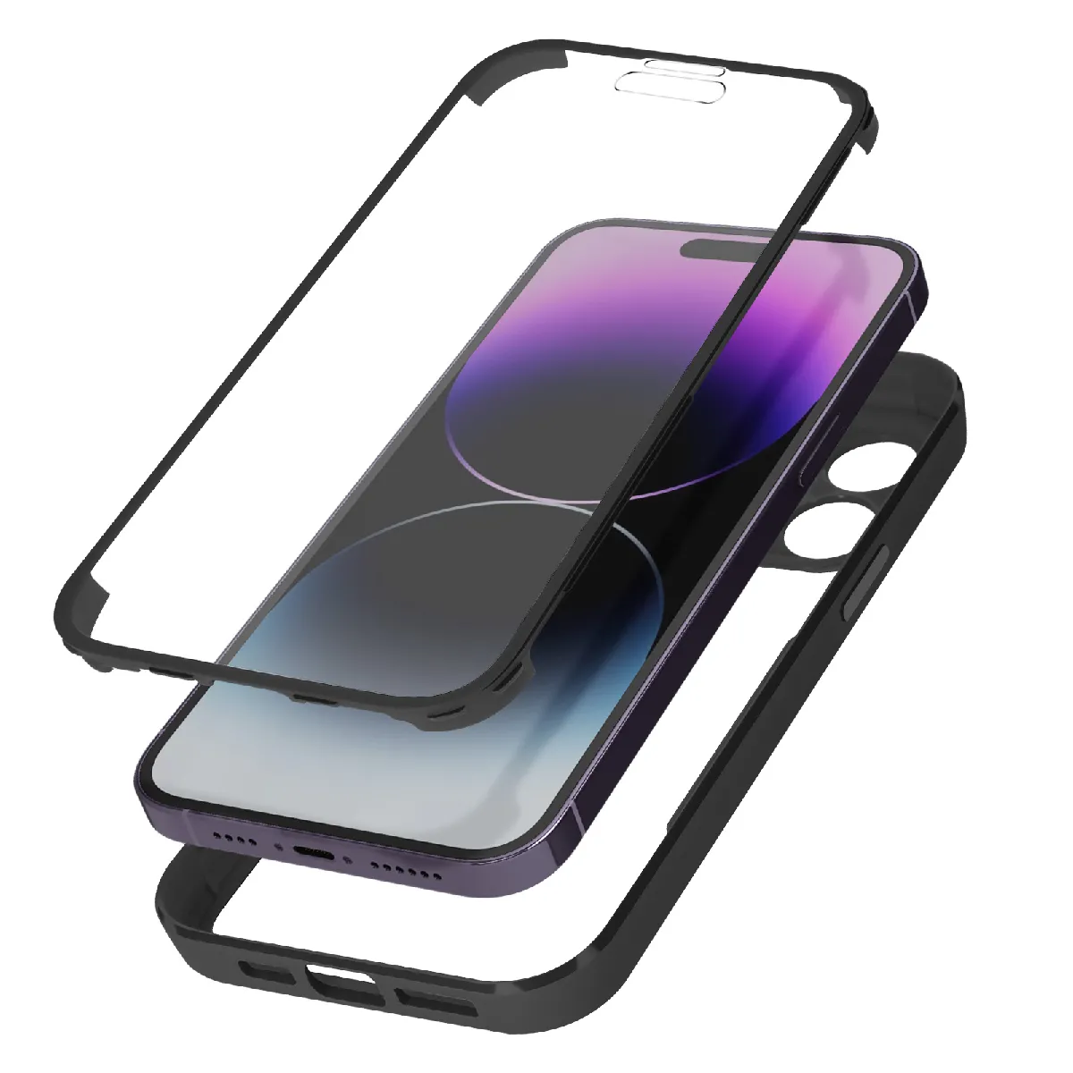 Avizar Noir Coque Iphone 14 Pro - Plexiglas