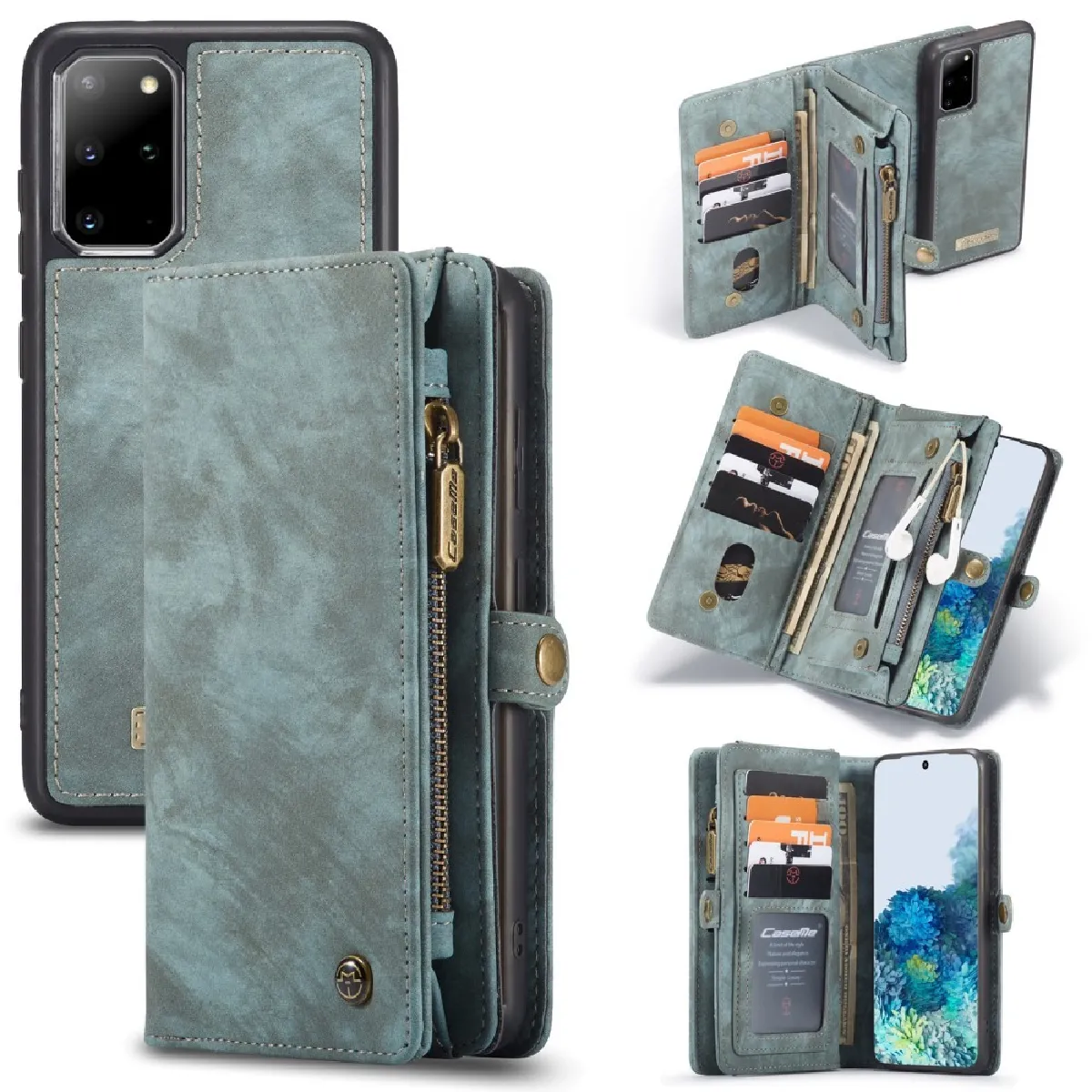 Caseme Bleu Portefeuille Samsung Galaxy S20 Plus