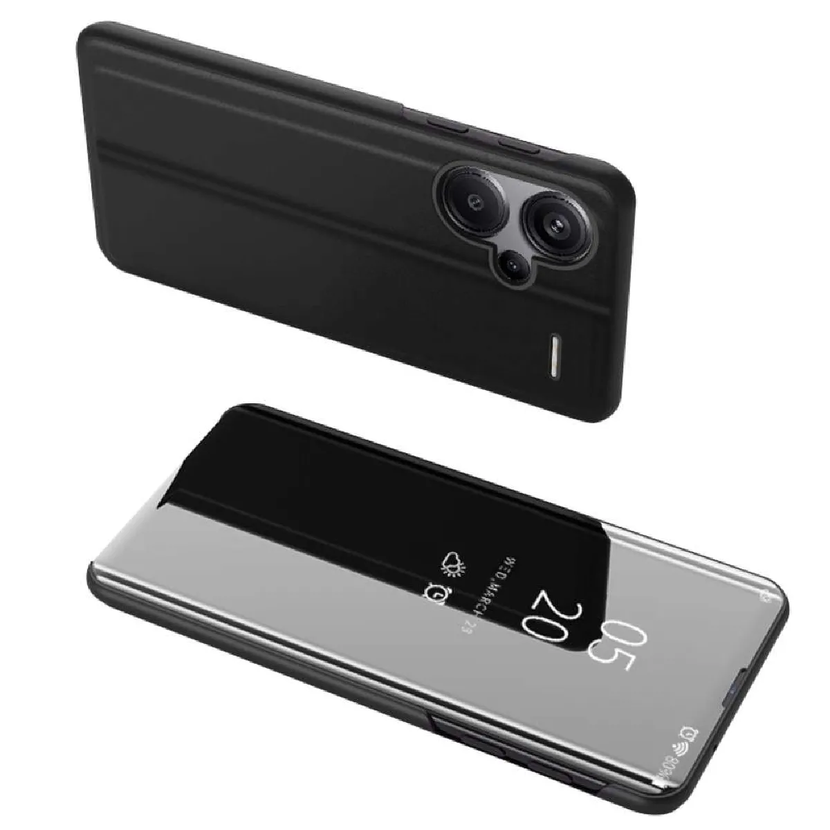 Htdmobiles Coque Portefeuille Miroir Xiaomi Redmi Note 13 Pro+ Plus 5G