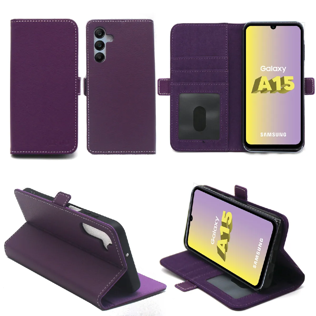 Xeptio Noir Samsung Galaxy A05s Coque Brossée E - Neuf - Image 2