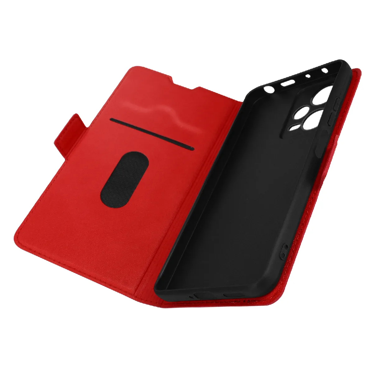 Avizar Rouge Étui Portefeuille Pour Xiaomi Redmi Note 12 Pro Et Redmi Note 12 Pro Plus