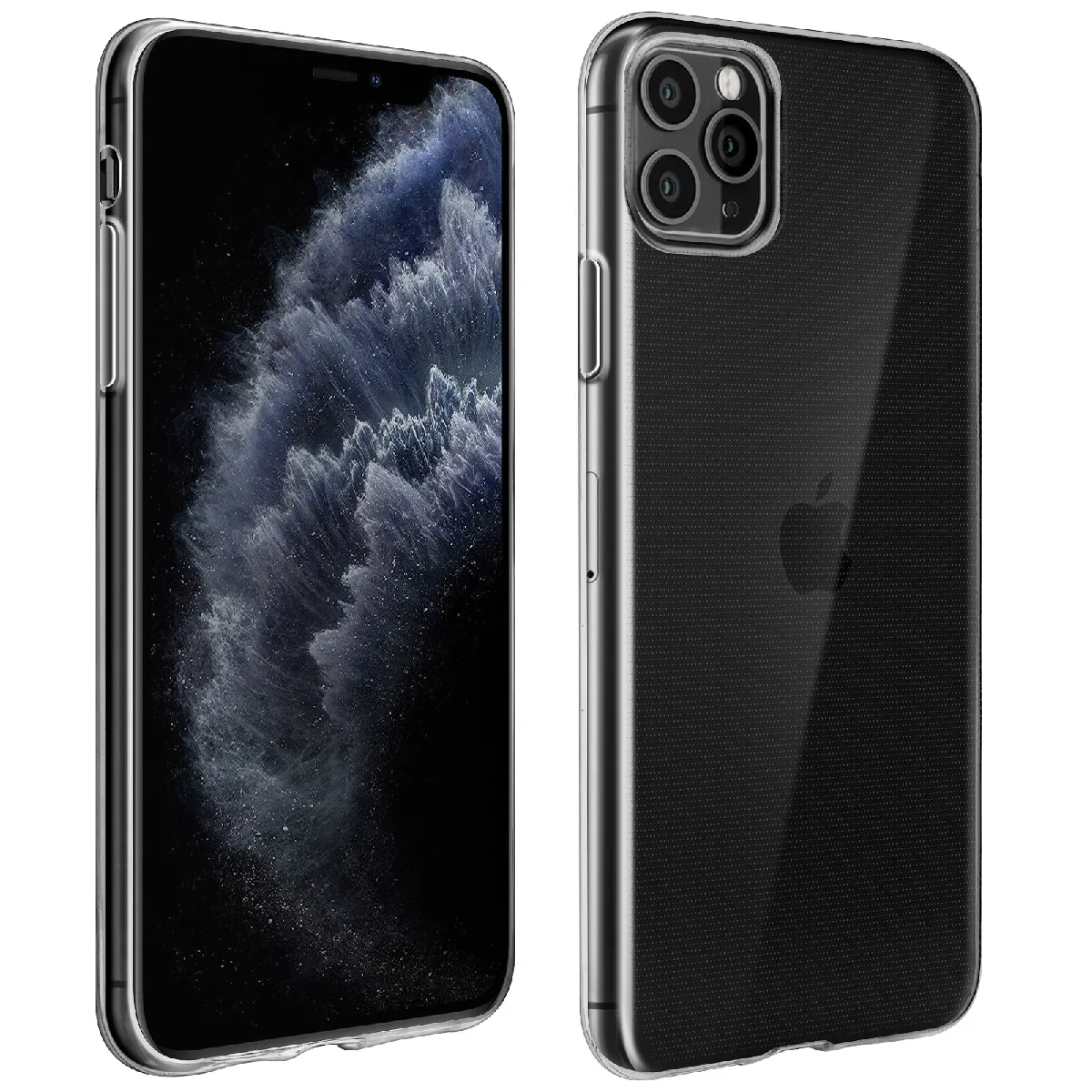 Avizar Coque Apple Iphone 11 Pro Max Protection Silicone Souple Ultra-Fin Transparent