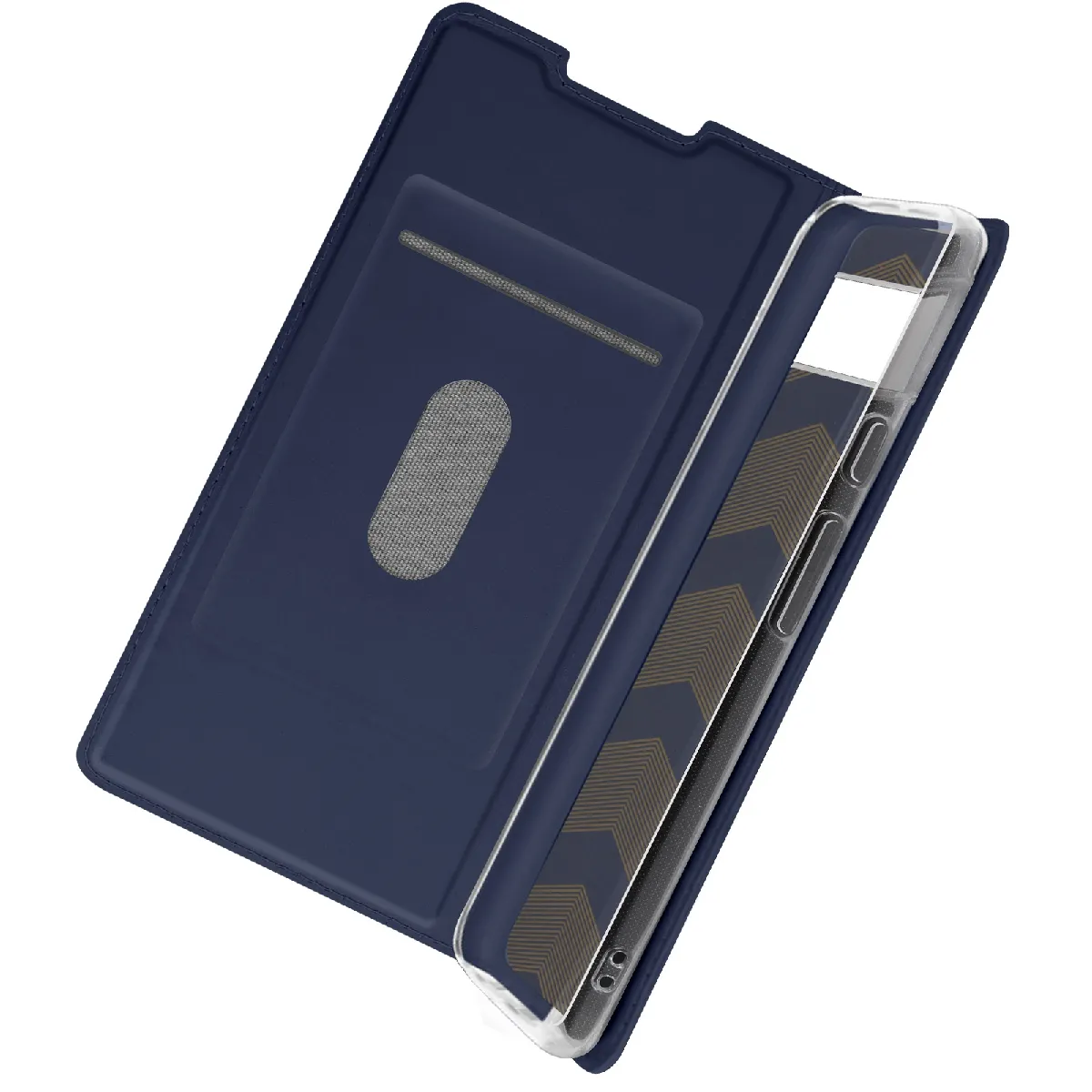 Avizar Bleu Housse Pour Google Pixel 6 Porte-Carte Fonction Support Nuit