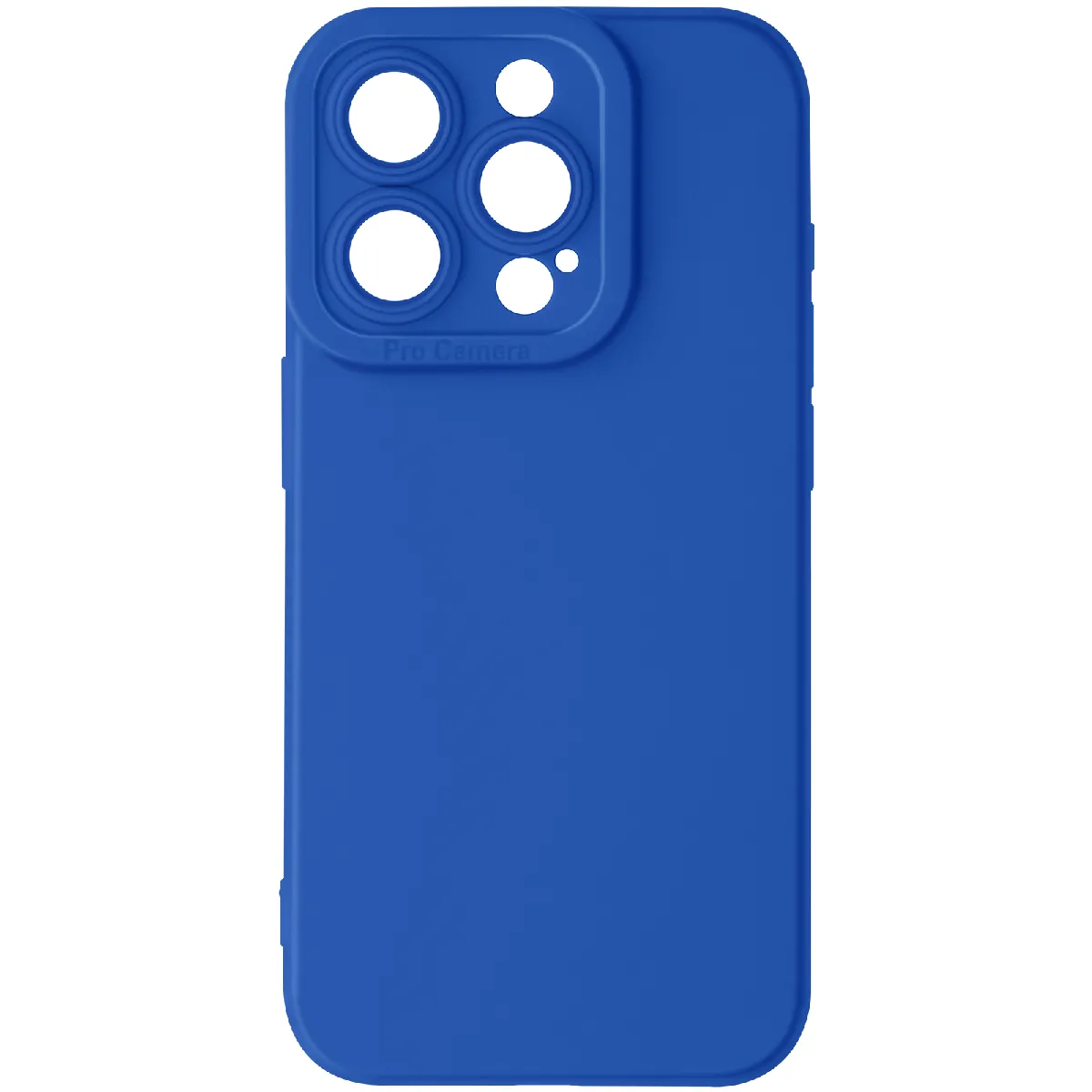 Avizar Bleu Coque Pour Iphone 15 Pro Max Silicone Mat Protection Caméra