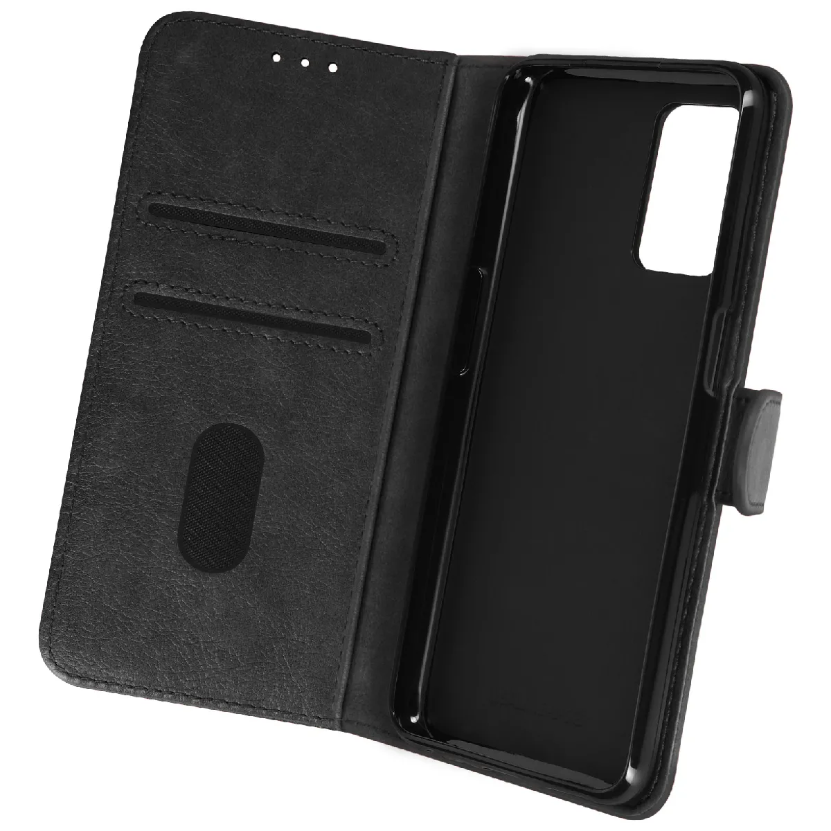 Avizar Noir Housse Pour Realme 8 5G Portefeuille Et Support Vidéo