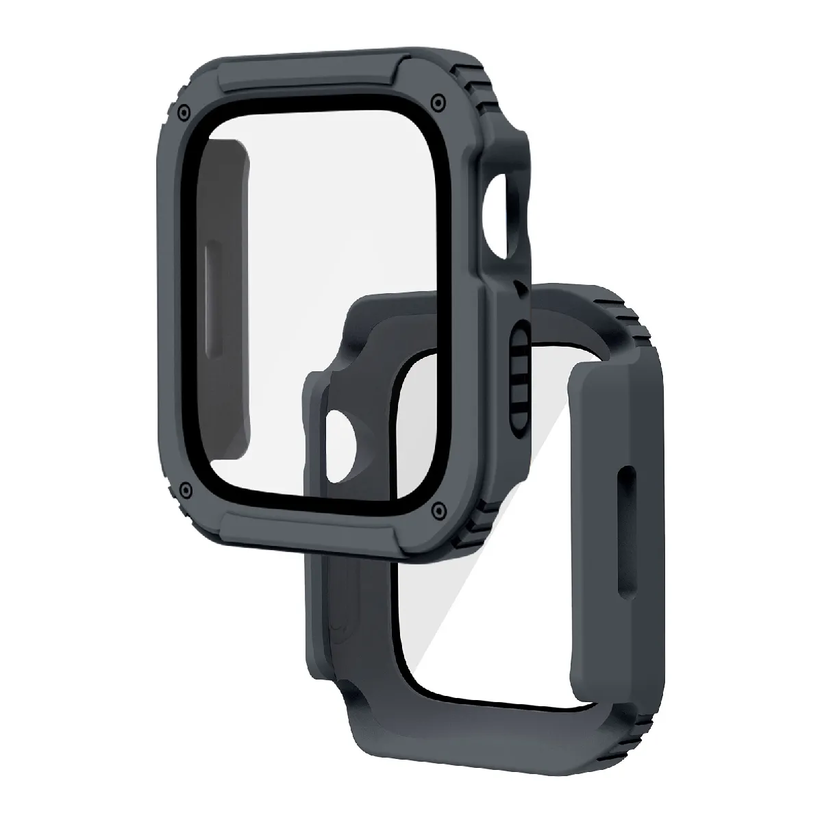 Avizar Protection Intégrale Apple Watch Series 6/5/4/SE 44mm - Gris Avizar Protection Intégrale Apple Watch Series 6/5/4/SE 44mm - Gris