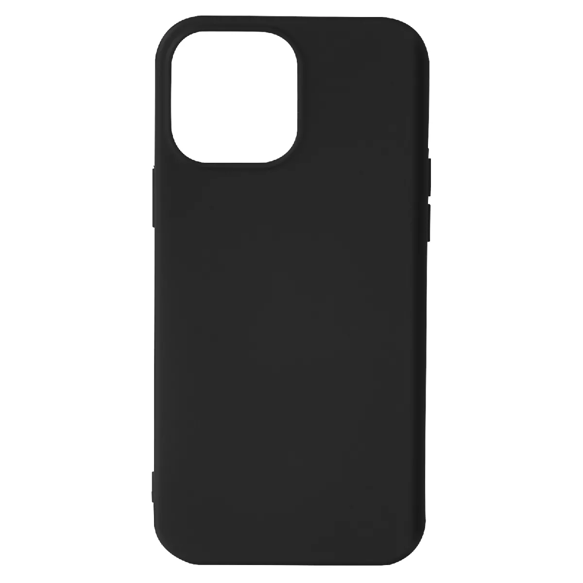 Avizar Noir Coque Pour Iphone 13 Pro Silicone Semi-Rigide Finition Soft-Touch