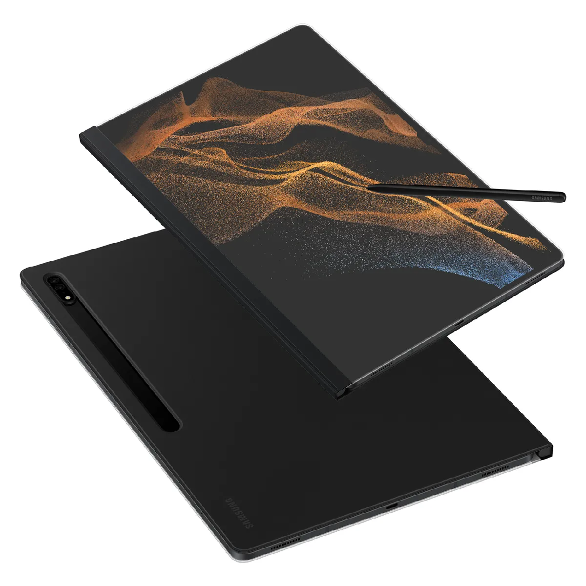Samsung note view cover flip coque pour galaxy tab s8 ultra noir (ef-zx900pbegeu) - vue 2