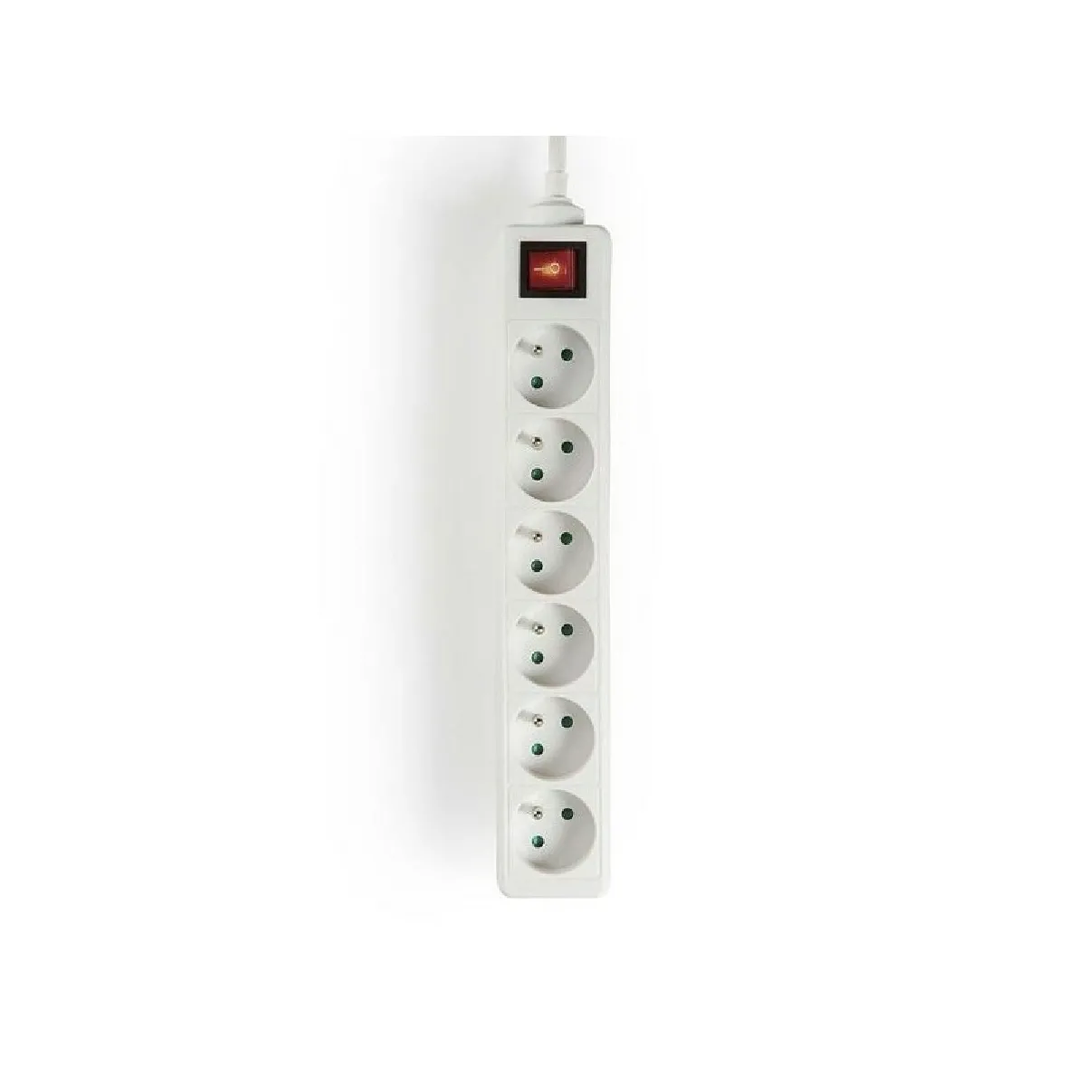 Multiprise Nedis EXSO615E2WT 6 prises avec interrupteur 1,5 m blanc - Image 2