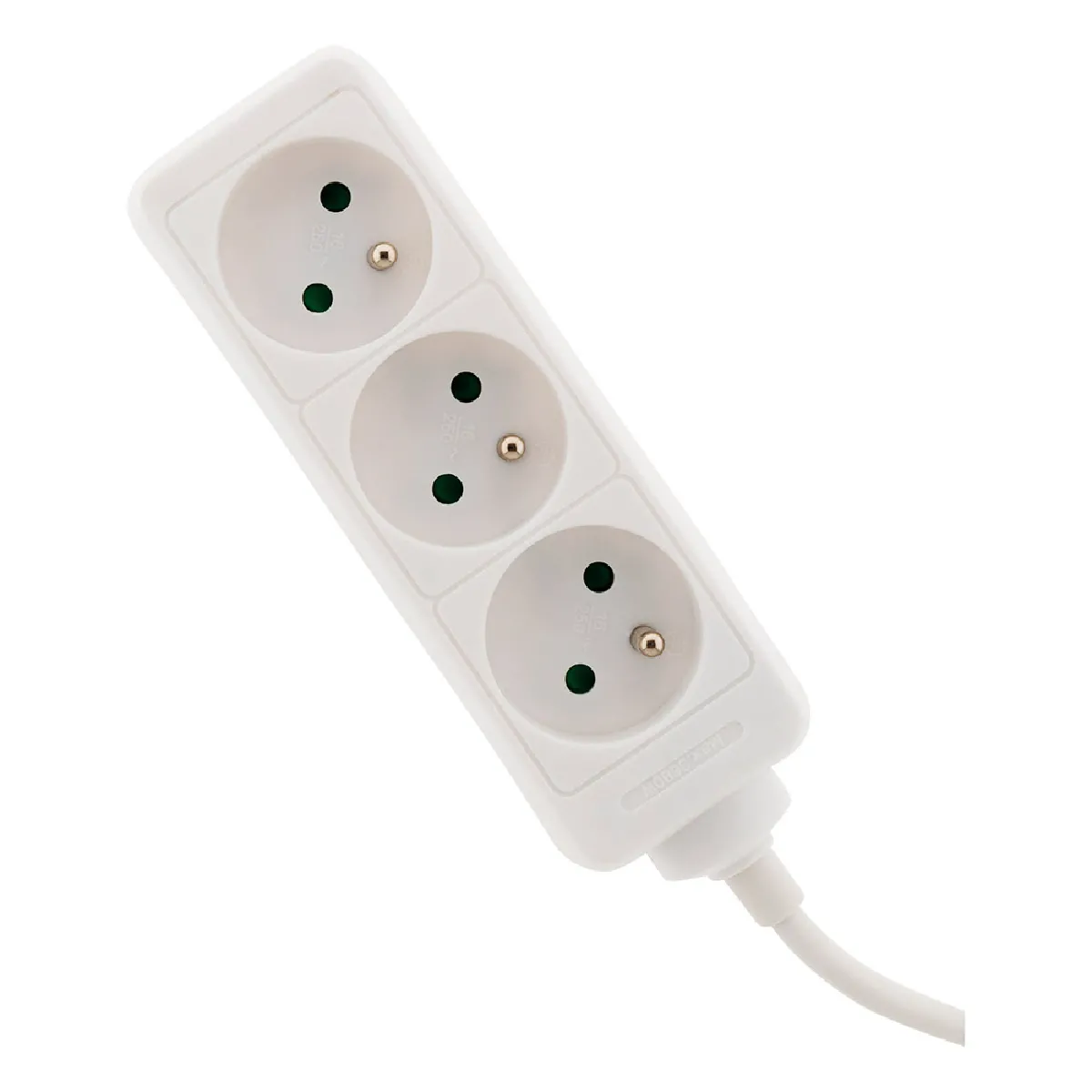 Zeni Blanc Alimentation Électrique 1.5 M Multiprise Zenitech - Image 2